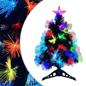 vidaXL Umjetno božićno drvce s 50 LED svjetlima Zelena 64 cm PVC