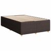 vidaXL Krevet box spring s madracem tamnosmeđi 120 x 190 cm od tkanine