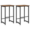 vidaXL Barska stolica 2 kom. Staro drvo 40 x 32 x 64 cm