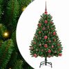 vidaXL Umjetno božićno drvce 120 cm 150 LED lampica Topla bijela