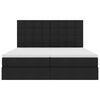 vidaXL Krevet s od storage s madracem Crna 180 x 200 cm Lažna koža