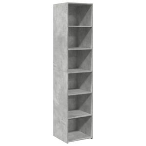 vidaXL Visoka komoda siva boja betona 40x41x185 cm konstruirano drvo