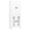 vidaXL Visoka komoda bijela 69,5x34x180 cm konstruirano drvo