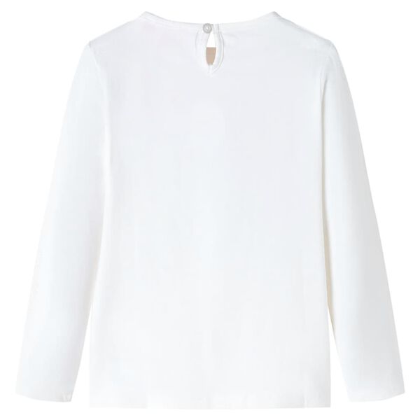 Dječja majica dugih rukava prljavo bijela boja 116