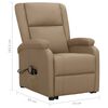 vidaXL Masažna fotelja na podizanje od umjetne kože boja cappuccina
