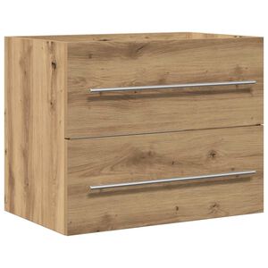 vidaXL Ormarić za umivaonik u kupaonici Artisan hrast 60x38,5x48 cm Konstruirano drvo