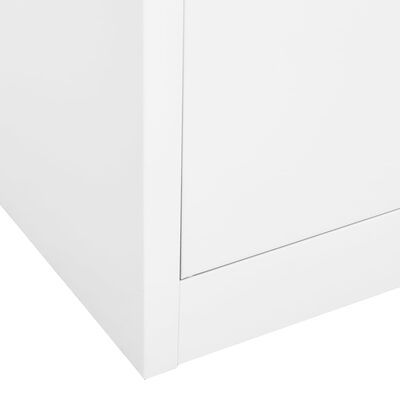 vidaXL Uredski ormarić bijeli 90 x 40 x 180 cm čelični
