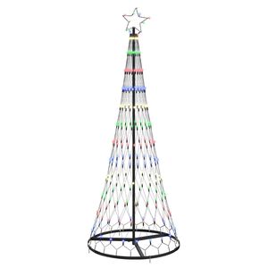 vidaXL LED božićno drvce &Scaron;areni 184.5 cm Metal