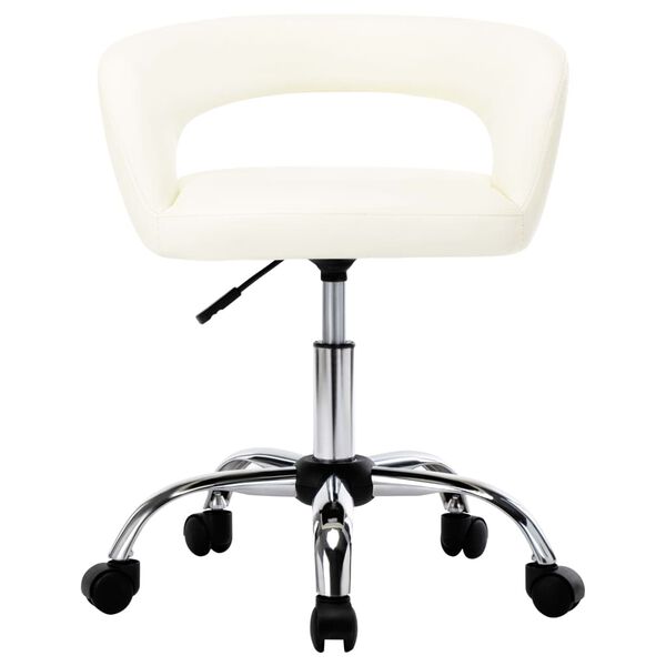 vidaXL Blagovaonske stolice od umjetne kože 4 kom bijele