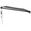 vidaXL Automatska tenda na uvlačenje antracit 5 x 3 m