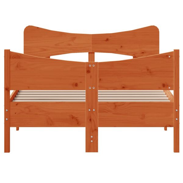 vidaXL Okvir kreveta bez madraca vo&scaron;tano smeđi 120x200 cm od borovine