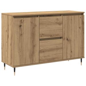 vidaXL Kreveta Umjetnički hrast 101,5 x 35 x 70 cm Konstruirano drvo