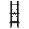 vidaXL Ormarić za knjige s 3 razine crni 40 x 30 x 105 cm od borovine