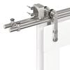 vidaXL Pribor za klizna vrata od nehrđajućeg čelika 366 cm srebrni
