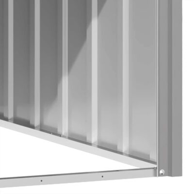 vidaXL Kućica za pse sivi 116,5 x 153 x 81,5 cm pocinčani čelik