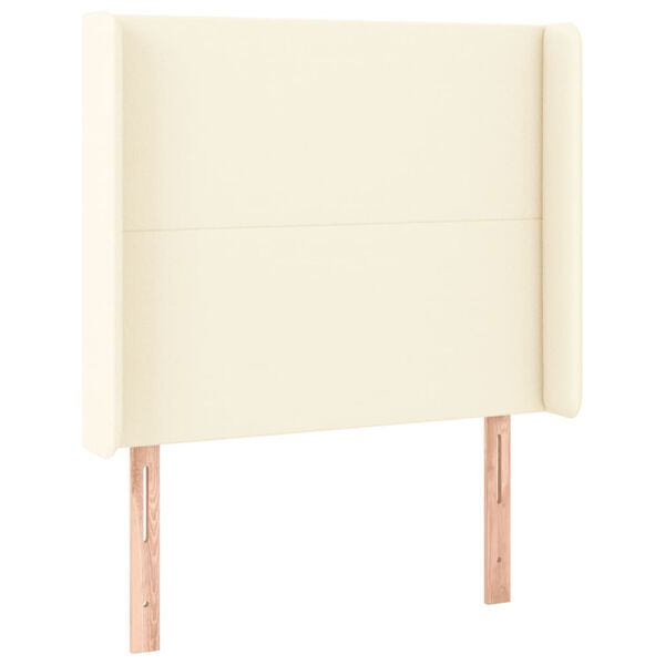 vidaXL LED uzglavlje krem 103 x 16 x 118/128 cm od umjetne kože