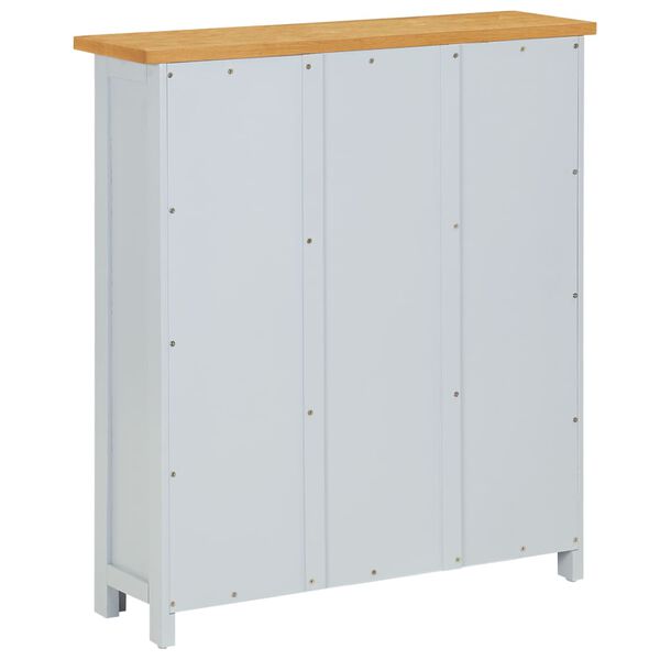 vidaXL Police za knjige s 3 razine 72x22,5x82 cm od masivne hrastovine