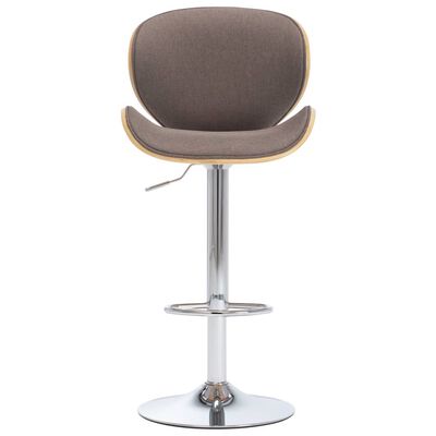 vidaXL Barski stolac od tkanine smeđe-sivi