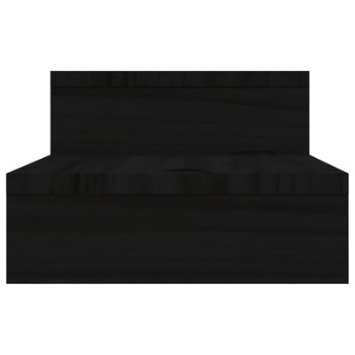 vidaXL Stalak za monitor crni (52 - 101) x 22 x 14 cm masivna borovina