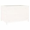 vidaXL Povi&scaron;ena vrtna gredica bijela 119,5x82,5x78 cm masivna borovina