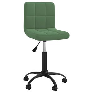 vidaXL Okretna uredska stolica tamnozelena bar&scaron;unasta