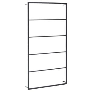 vidaXL Stalak za ručnike crni 60 x 10 x 116 cm čelični