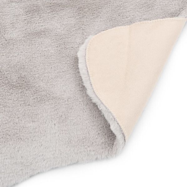 vidaXL Tepih od umjetnog zečjeg krzna 65 x 95 cm sivi