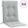 vidaXL Jastuci za stolice 6 kom svjetlosivi 100x50x4 cm tkanina