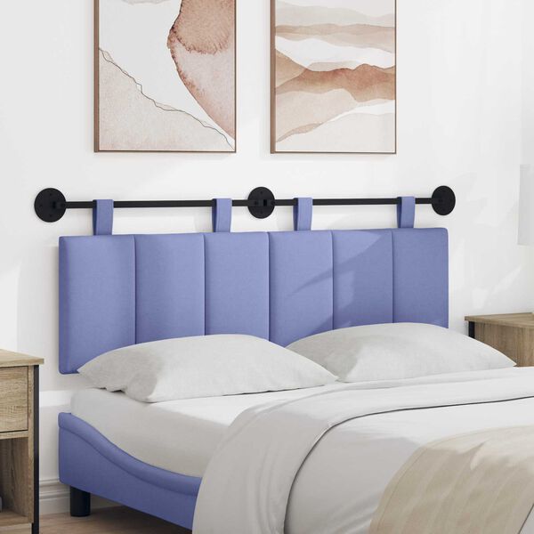 vidaXL Držeće uzglavlje Zidne Traper plava 150 x 55 x 5 cm tkanina