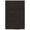 vidaXL Zidna polica tamnosmeđa 40x60x(2-4) cm od obrađene hrastovine
