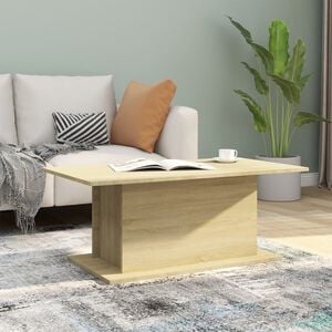 vidaXL Stolić za kavu boja hrasta 102 x 55,5 x 40 cm konstruirano drvo