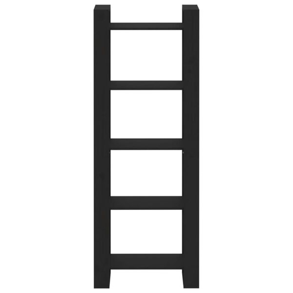 vidaXL Ormarić za knjige / pregrada crni 60x35x160 cm od masivnog drva