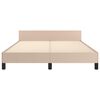 vidaXL Okvir za krevet s uzglavljem bez madraca cappuccina 140x200 cm