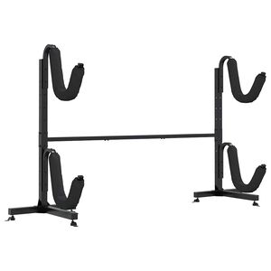 vidaXL Stalak za odlaganje 2 kajaka&nbsp;250 x 57 x 127,5 cm&nbsp;čelični