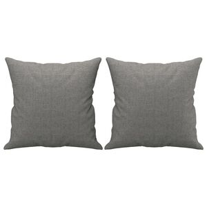 vidaXL Ukrasni jastuci 2 kom tamnosivi 40 x 40 cm od tkanine