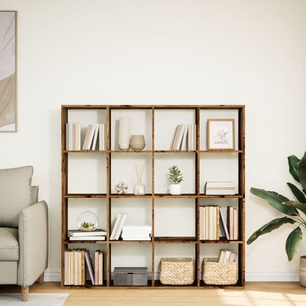 vidaXL Ormarić za knjige boja drva 137,5x29x137,5 cm konstruirano drvo