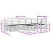 vidaXL Setovi sofa 8 pcs Prirodna Čvrsto drvo akacije