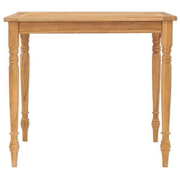 vidaXL 3-dijelni vrtni blagovaonski set s jastucima masivna tikovina