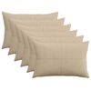 vidaXL Presvlaka za jastuk 6 pcs ALMELO Sivosmeđa 30 x 50 cm Kord