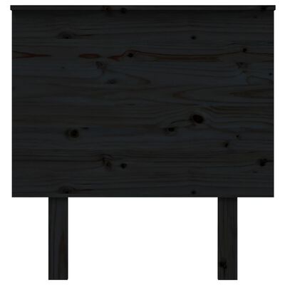 vidaXL Uzglavlje za krevet Crno 79x6x82,5 cm od masivne borovine