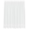 vidaXL Čipkasta zavjesa sa zavjesama Bijelo 140 x 200 cm Poliester