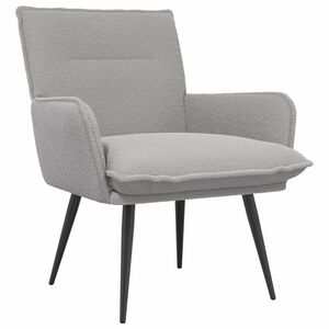 vidaXL Fotelja Svjetlosiva Boucl&eacute;