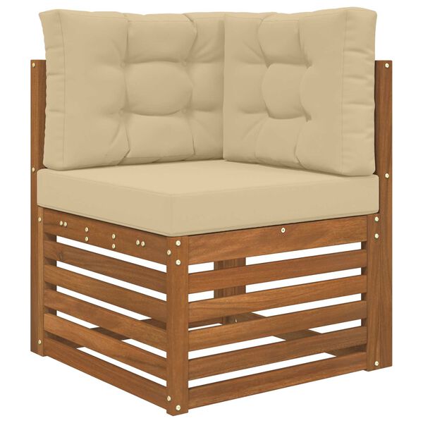 vidaXL Jastuk za vanjsku sofU 3 pcs Bež Poliester