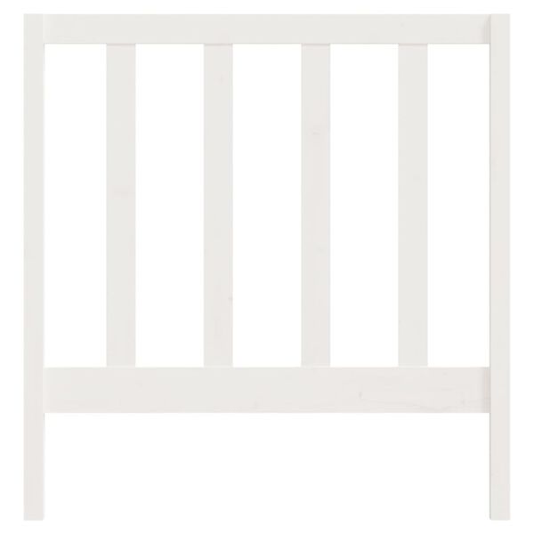 vidaXL Uzglavlje za krevet bijelo 96 x 4 x 100 cm od masivne borovine