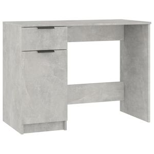 vidaXL Radni stol boja betona 100 x 50 x 75 cm od konstruiranog drva