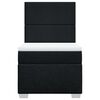vidaXL Box spring krevet s madracem crni 80 x 200 cm od tkanine