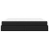 vidaXL Okvir kreveta s madracem Crna 200 x 200 cm Umjetna koža