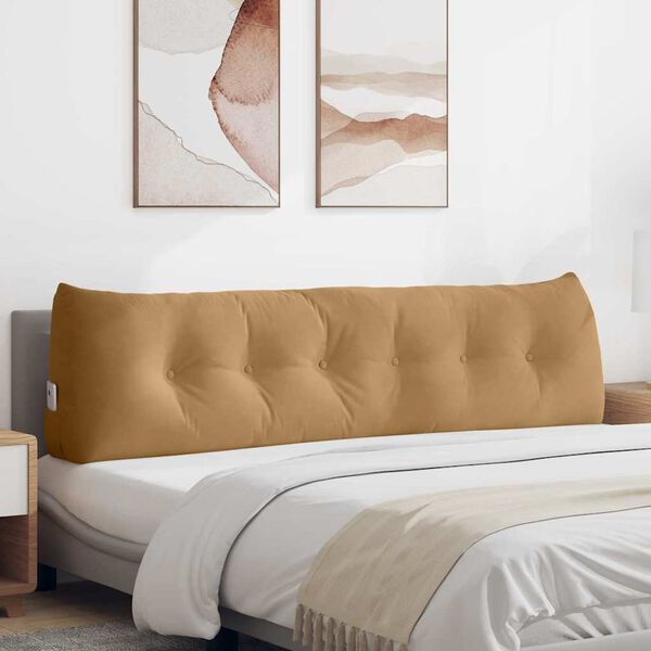 vidaXL Jastuk za leđa Smeđa 180 x 24 x 50 cm Bar&scaron;un