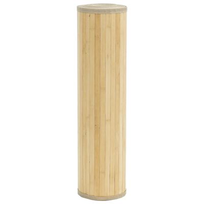 vidaXL Tepih pravokutni svijetli prirodni 60 x 100 cm od bambusa