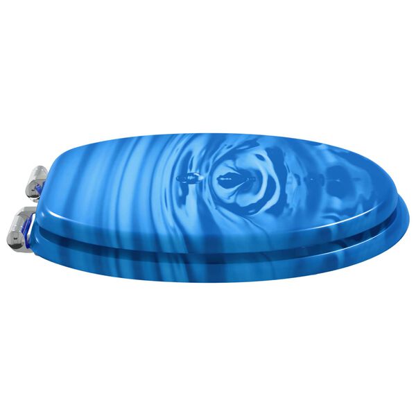 vidaXL WC daska 2 pcs Plave kapi 44 x 38 cm MDF ploča